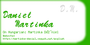 daniel martinka business card